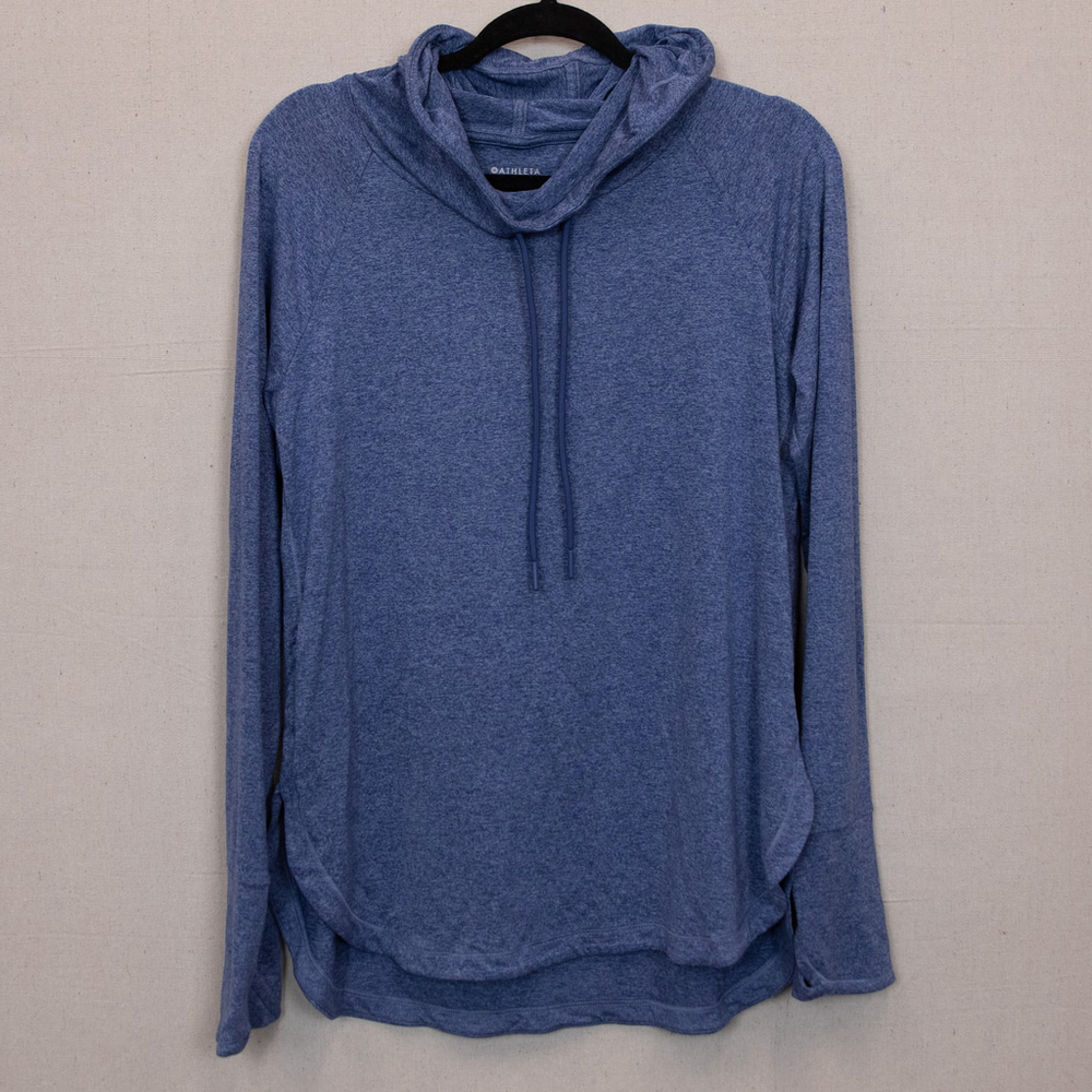 Athleta Up Tempo blue hoodie sweatshirt-M